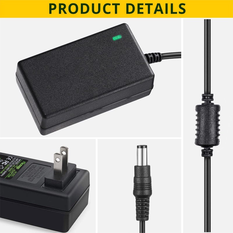 Facmogu DC 5V 4A AC to DC Converter, AC 100-240V to DC 5 Volt 4 Amp 20W Power Supply 5V Switching Transformer Power Adapter, Wall Mounted Adapter with with Barrel Connector 5.5x2.5mm & 5.5x2.1mm - Image 2